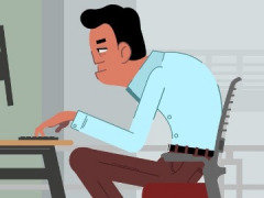 坐姿不对模糊屏幕，Mac 新应用 Posturr 硬核防驼背