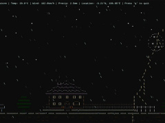 纯 ASCII 字符也能展现天气变化，开发者为 Linux / macOS 终端打造天气应用